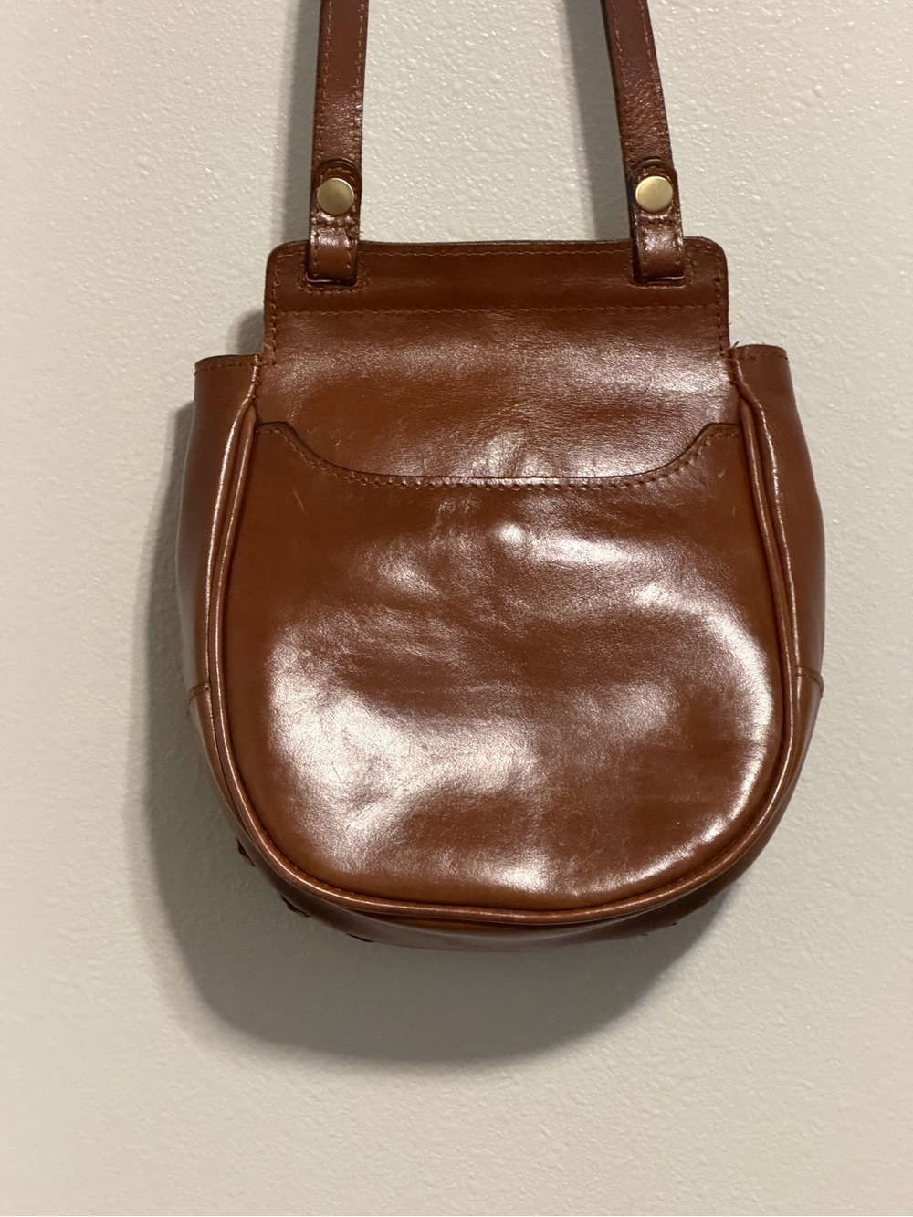 Patricia Nash Brown Leather Crossbody Saddle Bag - Picture 4 of 9